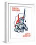 Stand Tall Proud English Happy St George Greeting Card-patrimonio-Framed Art Print