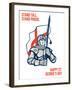 Stand Tall Proud English Happy St George Greeting Card-patrimonio-Framed Art Print