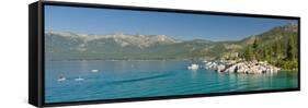 Stand-Up Paddle-Boarders Near Sand Harbor at Lake Tahoe, Nevada, USA-null-Framed Stretched Canvas