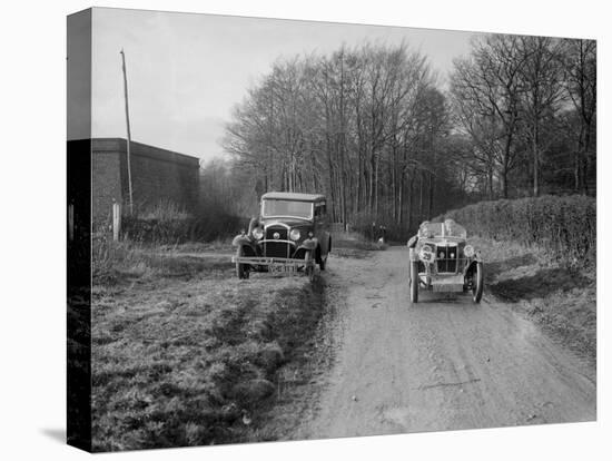 Standard 2-seater MG M Type of CF Sumner competing in the MG Car Club Trial, 1931-Bill Brunell-Stretched Canvas