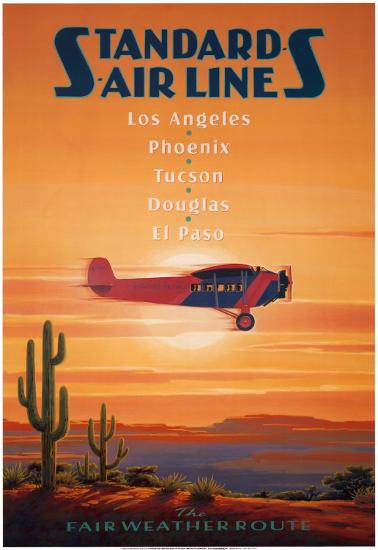 Standard Airlines, El Paso, Texas-Kerne Erickson-Stretched Canvas