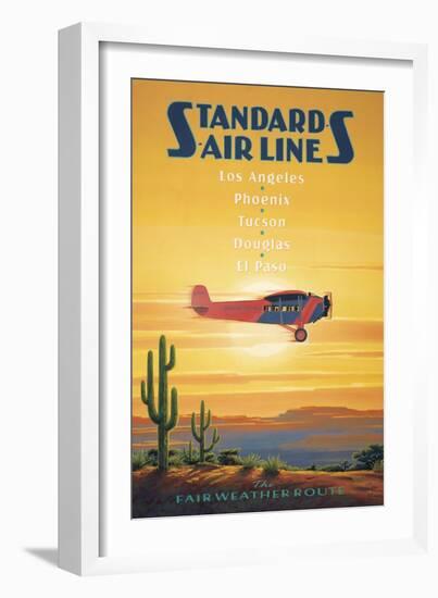 Standard Airlines, El Paso, Texas-Kerne Erickson-Framed Art Print