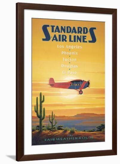 Standard Airlines, El Paso, Texas-Kerne Erickson-Framed Art Print