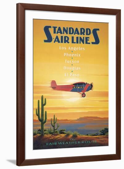 Standard Airlines, El Paso, Texas-Kerne Erickson-Framed Art Print