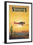 Standard Airlines, El Paso, Texas-Kerne Erickson-Framed Art Print