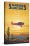 Standard Airlines, El Paso, Texas-Kerne Erickson-Stretched Canvas