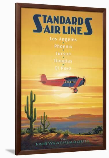 Standard Airlines, El Paso, Texas-Kerne Erickson-Framed Art Print
