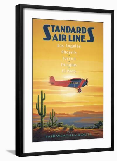 Standard Airlines, El Paso, Texas-Kerne Erickson-Framed Art Print