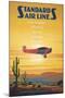 Standard Airlines, El Paso, Texas-Kerne Erickson-Mounted Art Print