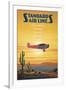 Standard Airlines, El Paso, Texas-Kerne Erickson-Framed Art Print