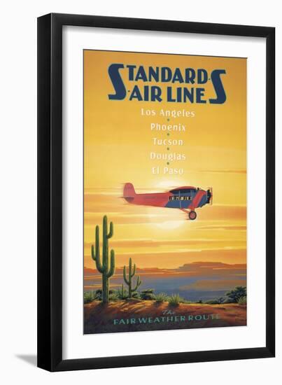 Standard Airlines, El Paso, Texas-Kerne Erickson-Framed Art Print