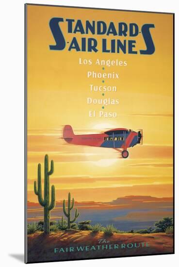 Standard Airlines, El Paso, Texas-Kerne Erickson-Mounted Art Print