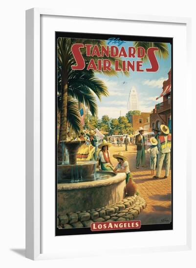 Standard Airlines, Los Angeles, California-Kerne Erickson-Framed Art Print