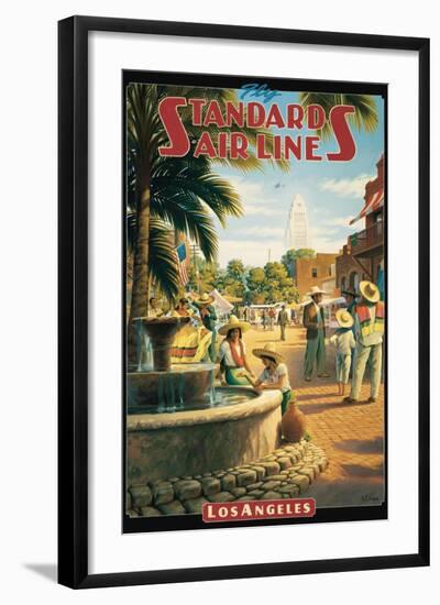Standard Airlines, Los Angeles, California-Kerne Erickson-Framed Art Print
