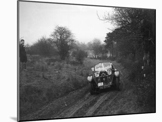 Standard Avon of J Priestly at the Sunbac Colmore Trial, near Winchcombe, Gloucestershire, 1934-Bill Brunell-Mounted Photographic Print