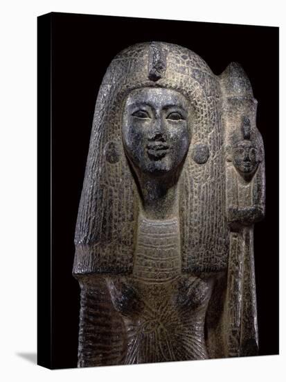 Standard Bearing Statue of Queen Nefertari, New Kingdom, C.1290-1224 Bc-Egyptian 19th Dynasty-Stretched Canvas