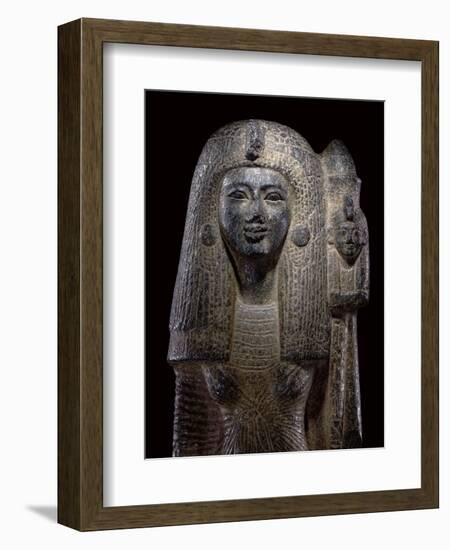 Standard Bearing Statue of Queen Nefertari, New Kingdom, C.1290-1224 Bc-Egyptian 19th Dynasty-Framed Giclee Print