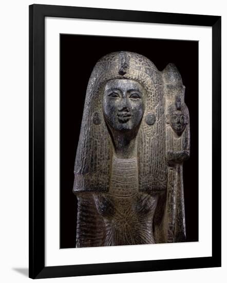 Standard Bearing Statue of Queen Nefertari, New Kingdom, C.1290-1224 Bc-Egyptian 19th Dynasty-Framed Giclee Print