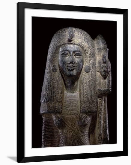 Standard Bearing Statue of Queen Nefertari, New Kingdom, C.1290-1224 Bc-Egyptian 19th Dynasty-Framed Giclee Print