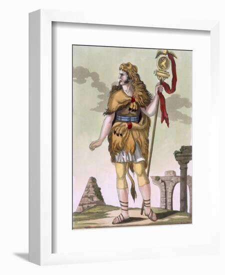 Standard Carrier, Illustration from 'L'Antique Rome', Engraved by Labrousse, Published 1796-Jacques Grasset de Saint-Sauveur-Framed Giclee Print