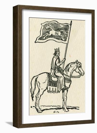 Standard of the White Horse-George Morrow-Framed Art Print