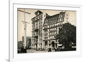 Standard Oil Company Building and the Welles Building on Broadway, New York, 1880s-null-Framed Giclee Print