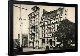 Standard Oil Company Building and the Welles Building on Broadway, New York, 1880s-null-Framed Giclee Print