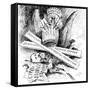 Standard Oil Monopoly Dragon Crushing Democratic Civil Service Reform, Cartoon, 1880s-null-Framed Stretched Canvas