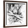 Standard Oil Monopoly Dragon Crushing Democratic Civil Service Reform, Cartoon, 1880s-null-Framed Giclee Print