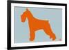 Standard Schnauzer Orange-NaxArt-Framed Art Print