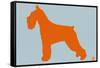 Standard Schnauzer Orange-NaxArt-Framed Stretched Canvas