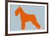 Standard Schnauzer Orange-NaxArt-Framed Premium Giclee Print