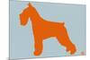 Standard Schnauzer Orange-NaxArt-Mounted Premium Giclee Print