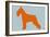 Standard Schnauzer Orange-NaxArt-Framed Art Print