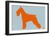 Standard Schnauzer Orange-NaxArt-Framed Art Print