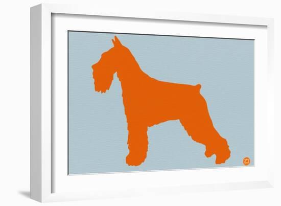 Standard Schnauzer Orange-NaxArt-Framed Art Print