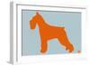 Standard Schnauzer Orange-NaxArt-Framed Art Print