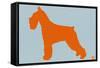 Standard Schnauzer Orange-NaxArt-Framed Stretched Canvas