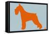 Standard Schnauzer Orange-NaxArt-Framed Stretched Canvas