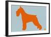 Standard Schnauzer Orange-NaxArt-Framed Art Print