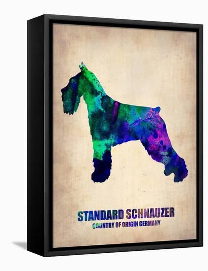 Standard Schnauzer Poster-NaxArt-Framed Stretched Canvas