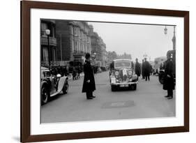 Standard Twelve of AH Oxenford at the RAC Rally, 1935-Bill Brunell-Framed Photographic Print