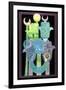 Standards (Alams in Arabic) 1992-Laila Shawa-Framed Giclee Print