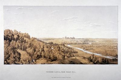 View of Windsor Castle from Egham Hill, Berkshire, 1851