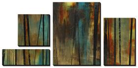 Standing - Aqua-Joshua Schicker-Stretched Canvas