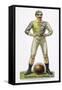 Standing Astride a Football This Man is Ready to Play-null-Framed Stretched Canvas
