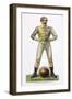 Standing Astride a Football This Man is Ready to Play-null-Framed Art Print