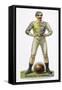 Standing Astride a Football This Man is Ready to Play-null-Framed Stretched Canvas