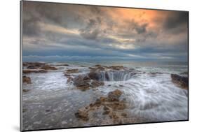 Standing at Thor's Well, Oregon Coast-Vincent James-Mounted Photographic Print
