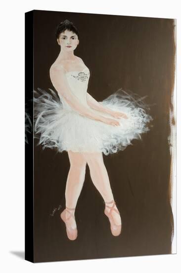 Standing Ballerina 2015-Susan Adams-Stretched Canvas